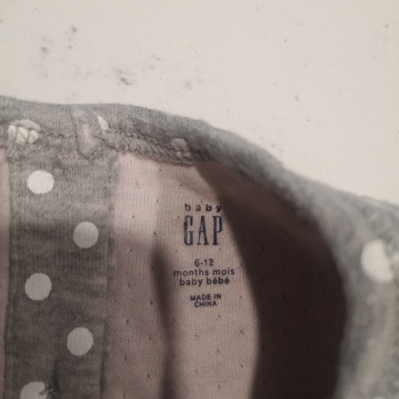5 for 25$💛baby Gap Polka dot cat design romper - Picture 5 of 7